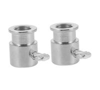TOYANDONA 2 pièces Accessoire de Rôtisserie BBQ Chromé Fourche Réglable avec Manchon Limiteur pour Fixation Stable de Remplacement pour Barbecue Gaz et Cuisson Plein Air