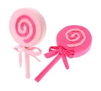 TOYANDONA 2 Pièces Accessoires Photographiques Simulacre de Lollipop Modèle de Bonbon pour Mariage Shower et Fête Diamètre