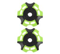 TOYANDONA 2 Pièces Accessoires pour Bâtons de Randonnée Vert en Plastique Panier à Neige et Boue Flocon, Installation Facile et Longue Durée pour Trekking Longue Distance