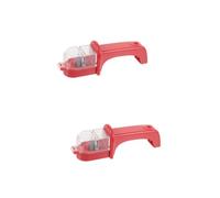 TOYANDONA 2 Pièces Affûteur de Couteaux Pratique Abs Aiguiseur de Couteaux de Cuisine Outil de Meulage de Cutter de Bureau Utilisation Facile et Durable pour Types Outils de Couper