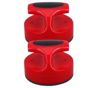 TOYANDONA 2 Pièces Air Hockey Replacement Paddles with Felt Bottom Ice Hockey Striker Handles for Table Game and Household Tournaments