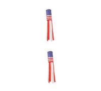 TOYANDONA 2 Pièces Américain Éolienne Bandes Rouge Décorations Patriotiques pour Nationale Événements Commémoratifs pour Jardin