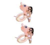 TOYANDONA 2 Pièces Anneau de Natation Anneau Flottant à l'eau flotteurs pour Adultes Eau Flottante Relax Pool Float Jouet Anneau de Bain en PVC Anneau gonflé Gonflable Outil Anneau d'eau