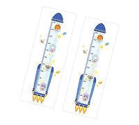 TOYANDONA 2 Pièces Autocollant De Hauteur Décoration Murale Enfant Enfants Bourdonner Dessin Animé Appareil Palais Les Tout-petits Mobiles Pour Ours Autocollants Muraux Voiture Pvc