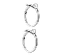 TOYANDONA 2 pièces Bague Réglable Femme Queue de Sirène Alliage Poli pour Fiançailles Mariage Cadeau