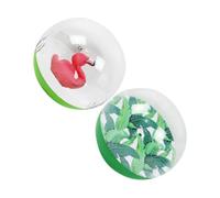 TOYANDONA 2 Pièces Balle de Gonflable Transparente Aquatique pour Garçon Fille Parfait pour Activités Piscine Style Aléatoire