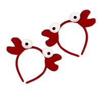 TOYANDONA 2 Pièces Bandeau Serrage-tête Crabe Rouge Mignon en Coton Léger et Confortable pour Cosplay Party Halloween et Noël, Accessoire Créatif Simple pour Déguisement