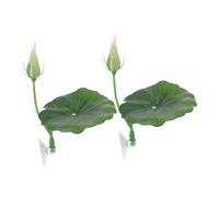 TOYANDONA 2 Pièces Betta Fish Leaf Hammock With Suction Cup Artificial Lotus Pad For Aquarium Hide And Resting Secure Breeding Spot For Betta Habitat And Comfort