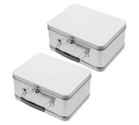 TOYANDONA 2 Pièces Boîte à Lunch en Fer-blanc à Charnière, Rectangulaire