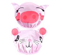TOYANDONA 2 Pièces Bonnet De Bain Pour Enfants Baignade Bonnet De Bain Réutilisable Chapeau De Pour Enfants Imperméable Pour Enfants Bonnet De Enfant Boules Quies Rose Satin