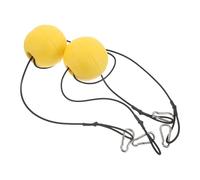 TOYANDONA 2 Pièces Bouées D’ancrage Flottantes Jaunes en Polyéthylène Haute Densité avec Corde Nylon Résistante, Bandes Réfléchissantes, Kit de Flotteurs pour Yacht, Kayak et Navigation en