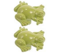 TOYANDONA 2 Pièces Bouton Métallique Grenouille Vert en Alliage de Zinc
