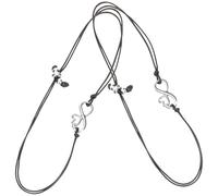 TOYANDONA 2 pièces Bracelet Mère Fille Acier Inoxydable Cadeau Fête des Mères et Rentrée Scolaire Bijou Cœur Infini Tressé pour Femme et Garçon Fille