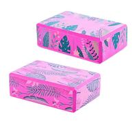 TOYANDONA 2 pièces Briques de Yoga EVA Durables et Confortables pour Pilates et Étirements avec Motifs Chinois Équipement Fitness Pratique pour Exercices Avancés
