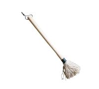 TOYANDONA 2 Pièces Brosse à Barbecue avec Tête Fibres de Coton Balai à Badigeonner pour Barbecue Long Manche Bois Dur Appliquer Sauce et Marinade