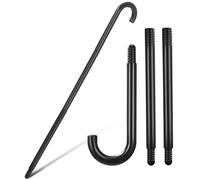 TOYANDONA 2 Pièces Canne de Magicien Noire en Plastique, Démontable en 3 | Accessoire de Spectacle pour Garçon et Filles et Artistes, Assemblage Facile, Surface Lisse, pour Costumes et Fêtes