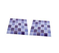 TOYANDONA 2 Pièces Carreaux de Céramique sans Joint pour Piscine et Lot de Réparation pour Mosaïques Carrelage Bain Bleu Lacustre Élégant