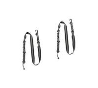 TOYANDONA 2 Pièces Ceinture de Rangement Suspendue Réfléchissante pour Randonnée Harnais Alpinisme à Usure Sangle Ajustable Nylon Noir pour Activités Extérieures