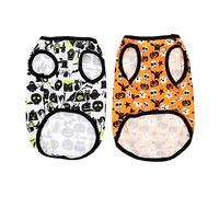 TOYANDONA 2 Pièces Chandail pour Animaux De Compagnie Gilet Chien Halloween Chemise De Citrouille De Chien Chemise De Chiot Costumes Vêtements pour Chiens d'halloween Halloween Polyester