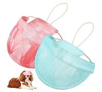 TOYANDONA 2 pièces Chapeau de Soleil pour Animaux de Compagnie de Tie Dye Casquette Réglable avec Protection UV pour Oreilles pour et Activités Estivales