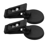 TOYANDONA 2 Pièces Clip Porte-ticket Multifonction Noir en ABS pour | Fixation Adhésive sans Trace, Forme en T Transparente, pour Notes et Porte D’accès, Usage Fenêtre ou Entrée