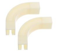 TOYANDONA 2 Pièces Connecteur D'angle 90 Degrés en Plastique Blanc pour Rail de Rideau de Plafond Flexible, Support D'angle Élégant et Fonctionnel pour Décoration Polyvalente