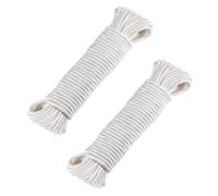 TOYANDONA 2 pièces Corde de Camping Tressée Blanche Corde Outdoor DIY Accessoire pour Tentes Randonnée Lot