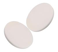 TOYANDONA 2 Pièces Coussin Poids pour Uniforme du L'affaissement à Répartition Remplacement Éponge Blanche Rembourrage Rond Résistant de Chaise Cuisine et Tabourets de Bar Chambres