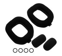 TOYANDONA 2 Pièces Coussinets D’Oreille de Rechange Rafraîchissants pour | Mousse à Mémoire Haute Qualité, Tissu et Éponge, Ajustement pour Versions 4 et 5, Finition Noire