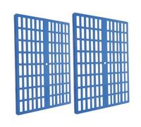 TOYANDONA 2 Pièces Coussinets De Pieds pour Cage à Lapin Enceinte Petit Clapier Tissé Lavable Tapis De Cage à Lapin Hamster Tapis De Sol pour Animal De Compagnie Abdos Blue