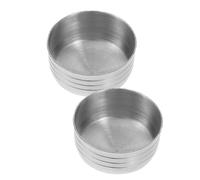 TOYANDONA 2 pièces Couvercles Anti-éclaboussures Acier Inoxydable pour Shaker Cocktail Couvercles pour Tasse à Mixer Protection Étanche pour Bars et Salons de Thé