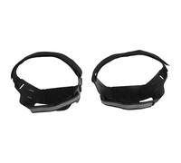 TOYANDONA 2 Pièces Crampons à Glace pour Bottes d'hiver avec 7 Pointes en Acier Inoxydable, Sangles Réfléchissantes Réglables, Antidérapants pour Randonnées et Balades Nocturnes
