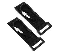 TOYANDONA 2 Pièces crochet pour poussette sacoche sachet fauteille consuelo chaise roulette paillasson étagère m8 accessoires de crochet de poussette clips de poussette pratiques nylon Black