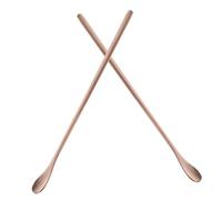 TOYANDONA 2 Pièces Cuillères Longues Inoxydable pour Reptiles et Lézards Cuillère Métallique pour Mélanger Poudre et Fruits Outil Pratique pour Gecko à Crête et Dragon Barbu