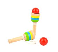 TOYANDONA 2 Pièces de Tasse de Toys Board Game Toys for Jouets en Bois créatif Tasse Kendama Boules en Bois de de compétence Jeu de Bilboquet
