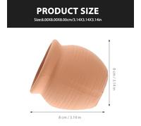 TOYANDONA 2 pièces Décor Aquarium Cachette Pot Argile pour Tortues Aquatiques Refuge Sûr sans Odeur pour Poissons et Crevettes Ornement Naturel pour Réservoir Eau Douce