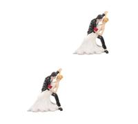 TOYANDONA 2 Pièces Décoration de Gâteau de Figurine de Mariés Accessoire Vivid Élégant pour Créer Lors de Votre