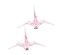 TOYANDONA 2 Pièces Décoration Minimaliste Oiseau Papier Acrylique Transparent Modèle Origami Ornement de Table pour Fête et Intérieur Cadeau Garçon Fille