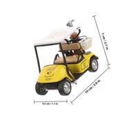 TOYANDONA 2 pièces Décoration Réaliste Chic et Ornement de Table Moderne pour Collection et Fête Lot de Jaune Vert