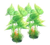 TOYANDONA 2 Pièces Décorations Aquarium Plantes Artificielles Réalistes pour Aquarium Accessoires Sûrs sans Décoloration Ornement de Paysage Aquatique