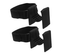 TOYANDONA 2 Pièces Distributeur de Balles de Golf Caché Sangle Porte-balles de Golf Plastique Noir Portable Installation Rapide sans Utilisation des Mains