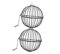 TOYANDONA 2 Pièces Distributeur de Nourriture pour Petits Animaux Boule Suspendue pour Lapin Hamster et Chinchilla et Pratique pour Nourriture et Activité