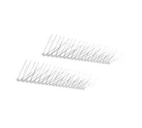 TOYANDONA 2 Pièces Épine D'oiseau Pointes Anti-Pigeons Dissuasif Anti Bird Spike De Plein Air Pointes d'oiseaux pour Pigeons Bande Pointes De Pigeon Base en Plastique Pc