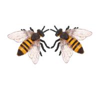 TOYANDONA 2 Pièces Figurines Abeilles Réalistes Modèles Plastiques Insectes Éducatifs Portables Jouets Interactifs pour Apprentissage Garçon Fille Décorations Fête
