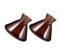 TOYANDONA 2 Pièces Flacon Diffuseur Vide en Verre Transparent 220ml Large Ouverture, Design Élégant et Fonction Rechargeable pour Diffuseur D'huiles Essentielles Maison