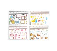 TOYANDONA 2 Pièces fond d'écran de hauteur décor de de dinosaure décalcomanies miroir pour enfants cadre salle autocollant mural adhésif mural sticker mural hauteur autocollant toise