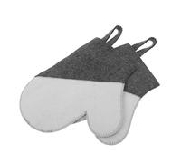 TOYANDONA 2 Pièces Gants de Sauna Feutre Respirants et Isolants Protection Confortable pour Mains Résistants Chaleur Unisexes pour Hommes et Femmes Séances Spa et Hammam