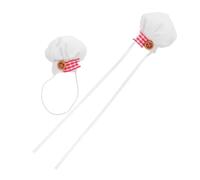 TOYANDONA 2 Pièces Hats for Dolls Soft Cooking Caps with Ribbon Elastic Band Charming Miniature Hat for Stuffed Bears and Dolls Easy to Clean and