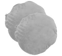 TOYANDONA 2 Pièces Housse de Chauffe-Mains Ronde Isolée Fermeture Éclair | Doublure en Lint, Légère et Portable, pour Étudier ou Travailler, Style Mode, Gris