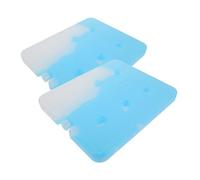 TOYANDONA 2 Pièces Ice Packs Large Capacity Reusable Freezer Blocks with Crystal for Food Preservation and Outdoor Cooling for Picnics Camping and Market Use